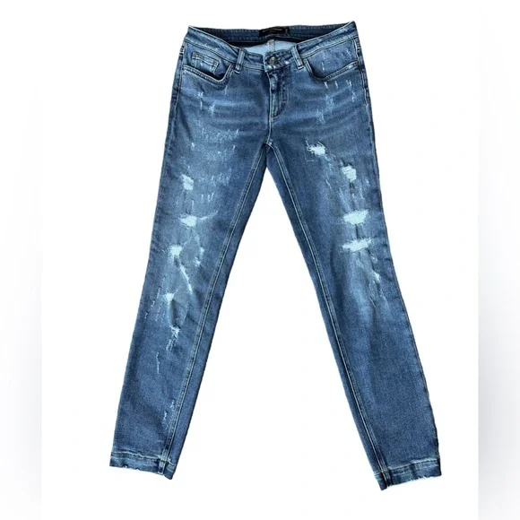 Mint ⭐️ Dolce&Gabbana Women’s Logo Mid-rise Jeans Sz 42/ 6US